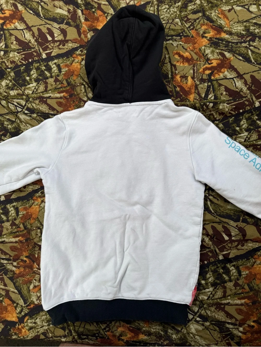 Hudson Outerwear Kids NASA Graphic Hoodie Sweatshirt White Black Youth XL